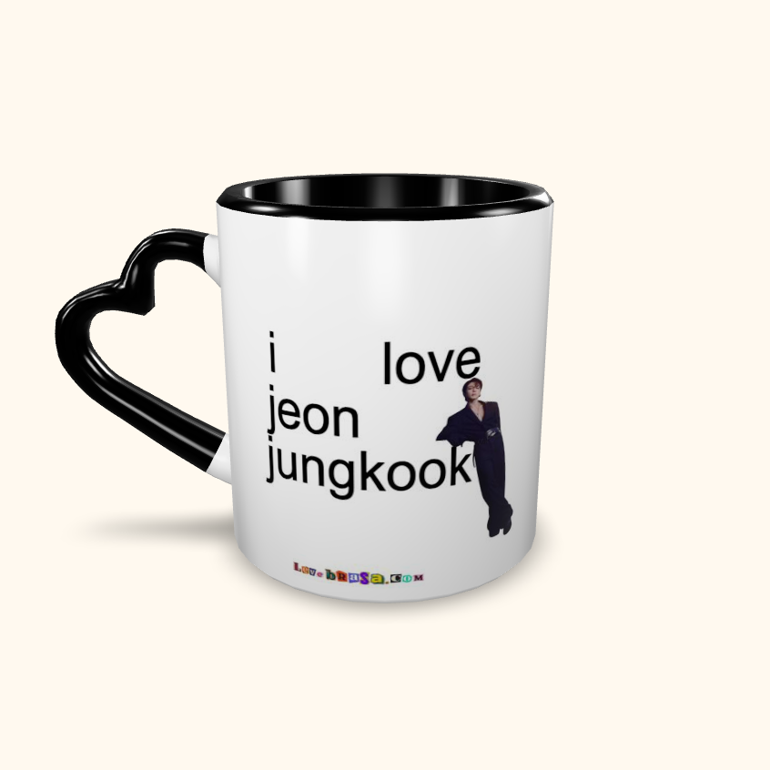 Caneca de Cerâmica I Love Jeon Jungkook