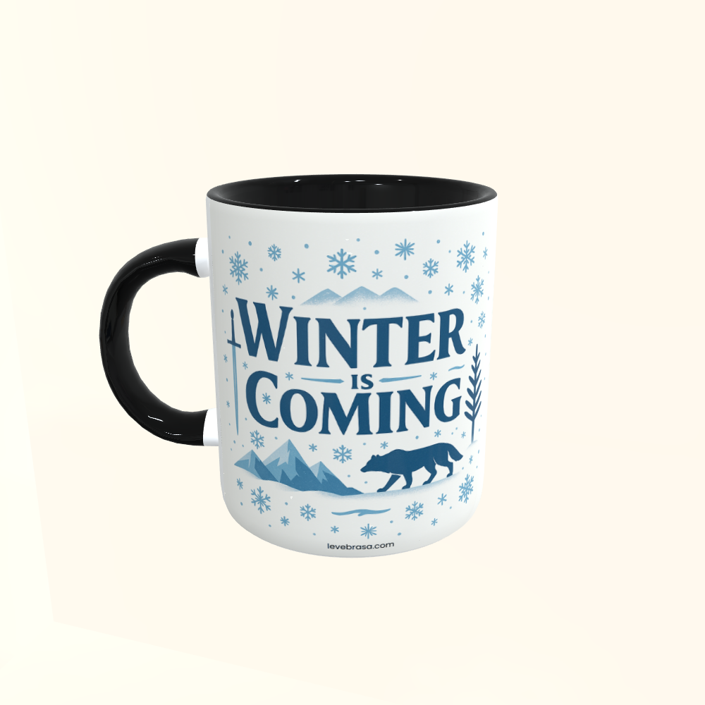 Caneca de Cerâmica Game of Thrones - Winter is Coming