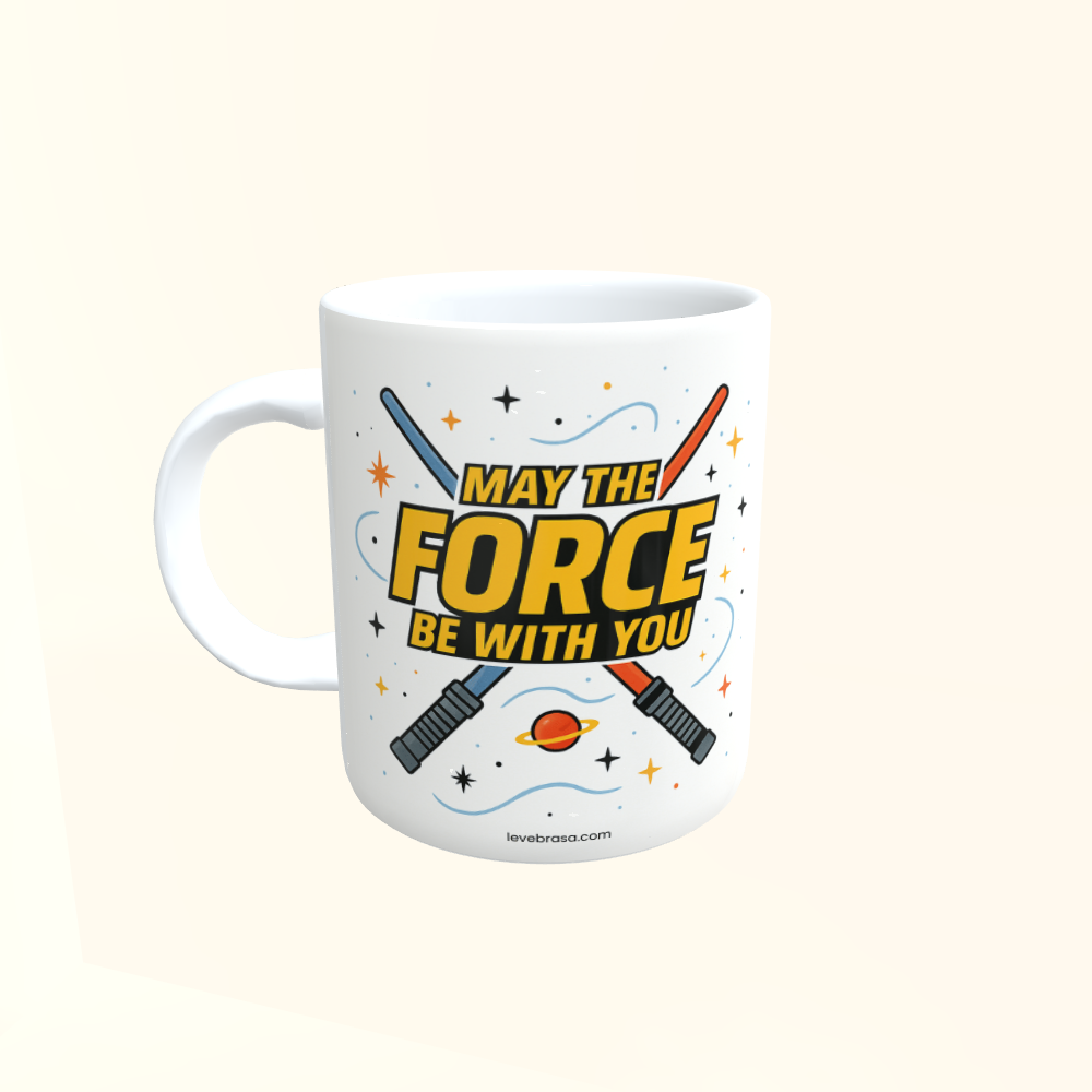 Caneca de Cerâmica Star Wars - May the force be with you