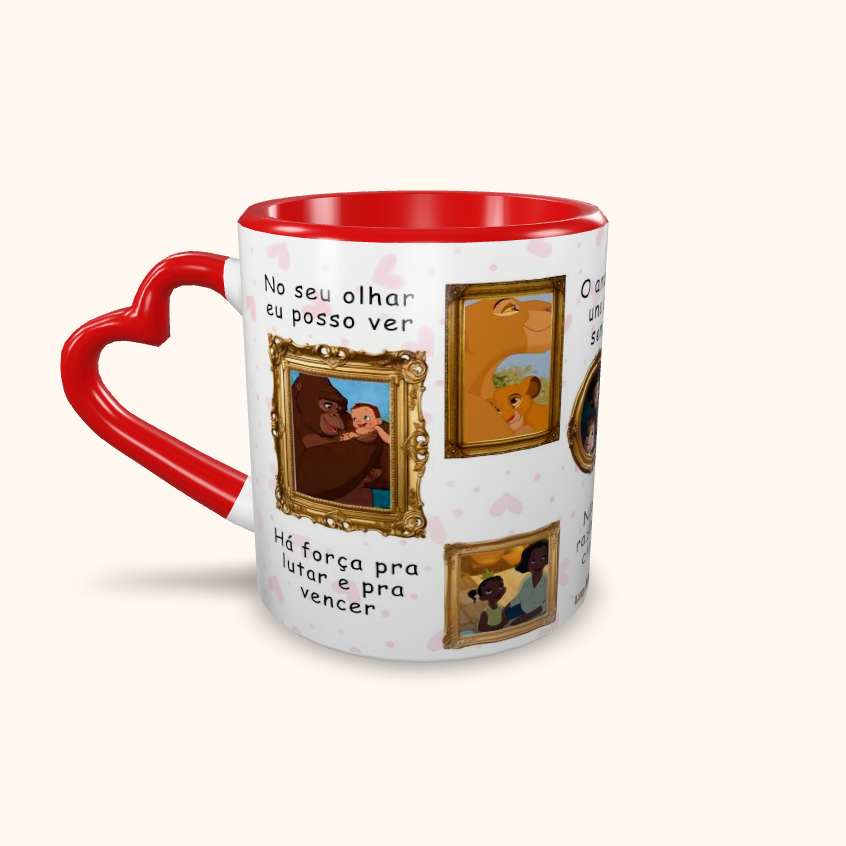Caneca de Cerâmica Dia das Mães - No seu olhar...