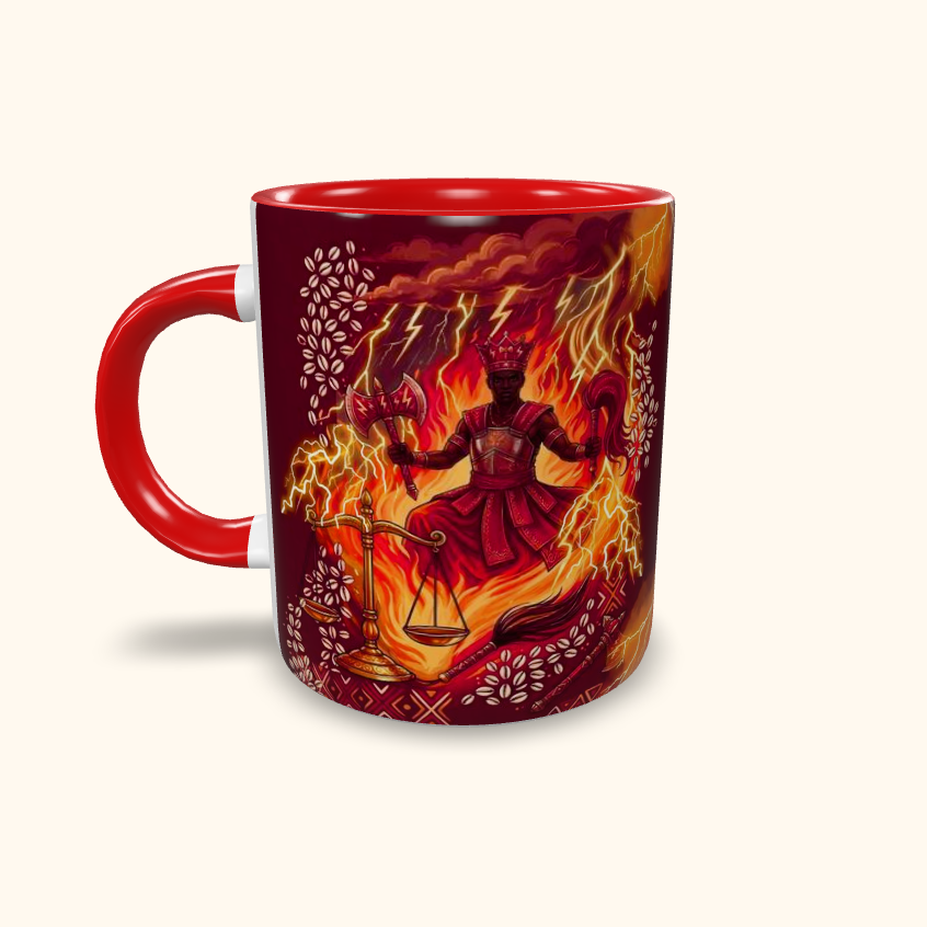 Caneca de Cerâmica Personalizada - Orixás - Xangô