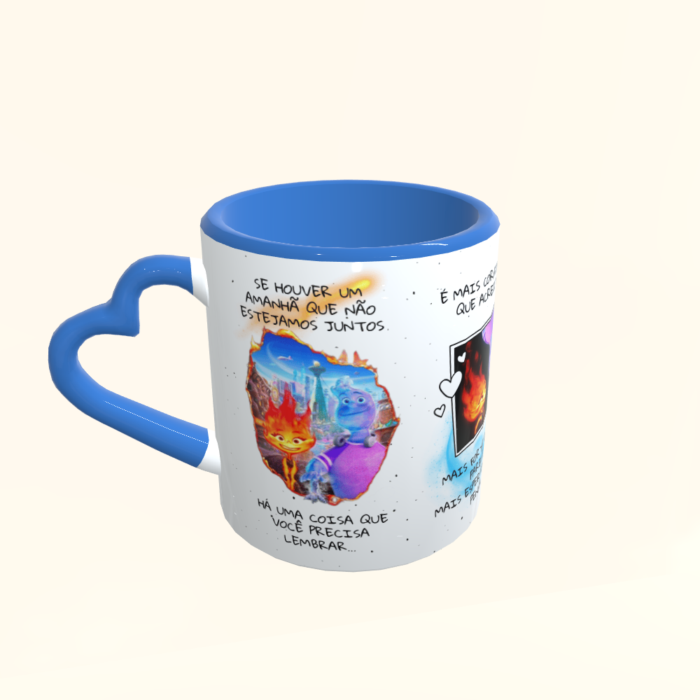 Caneca de Cerâmica Dia dos Namorados - Elementos