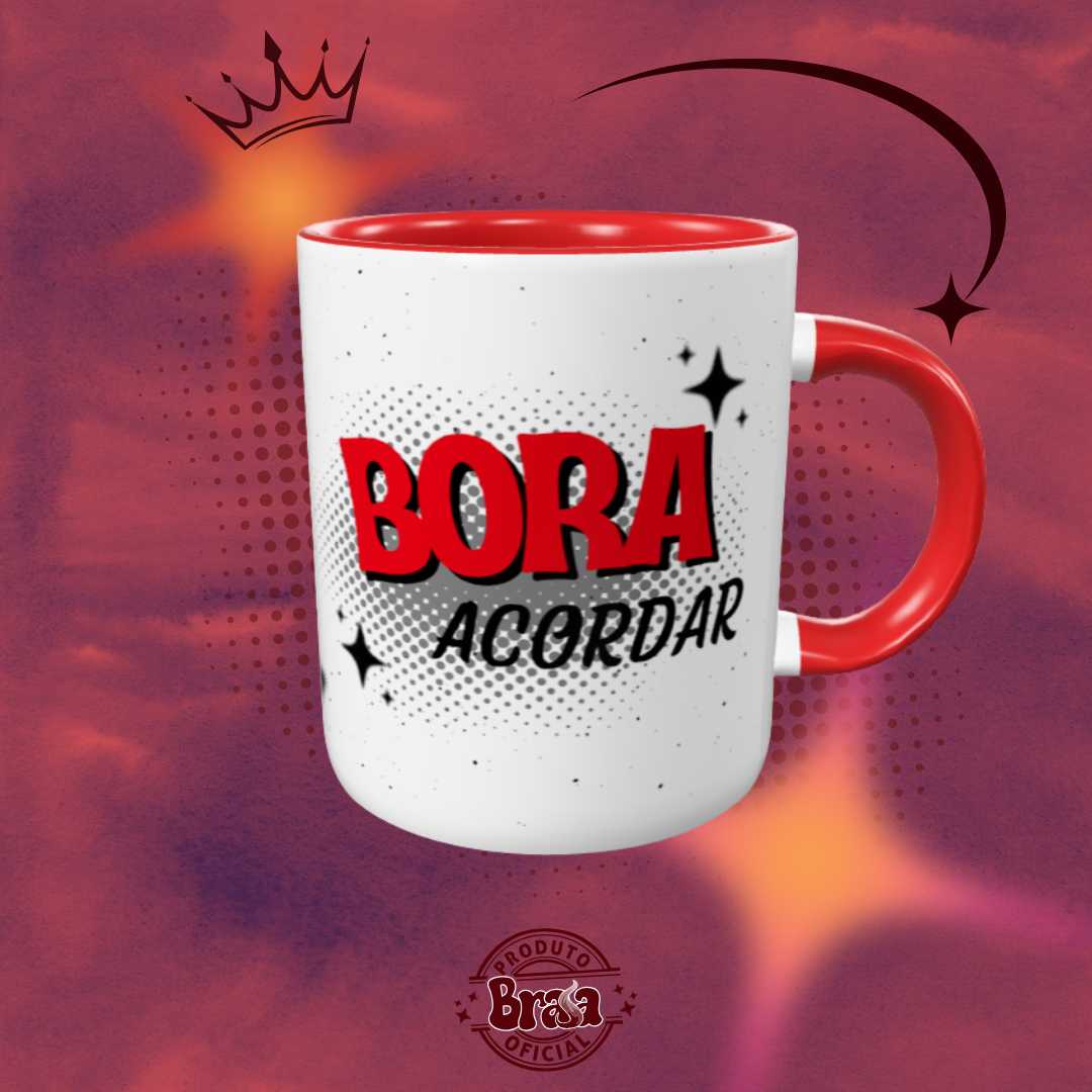 Caneca de Cerâmica Madrinha - Bora Acordar