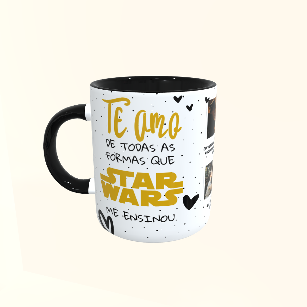 Caneca de Cerâmica Dia dos Namorados - Star Wars