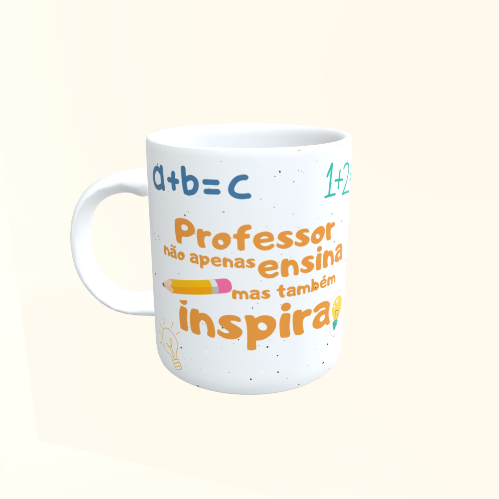 Caneca de Cerâmica Dia dos Professores - Inspira