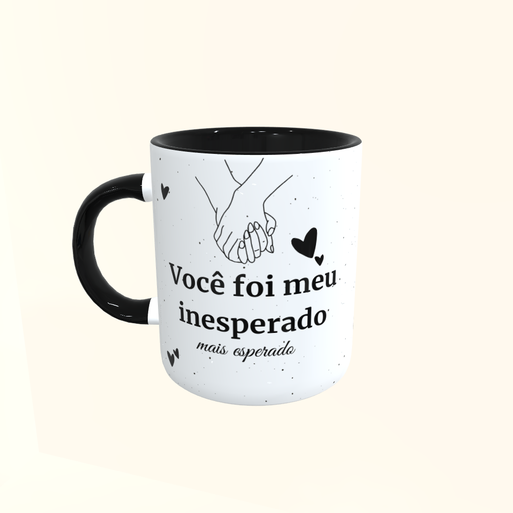 Caneca de Cerâmica Dia dos Namorados - Meu inesperado