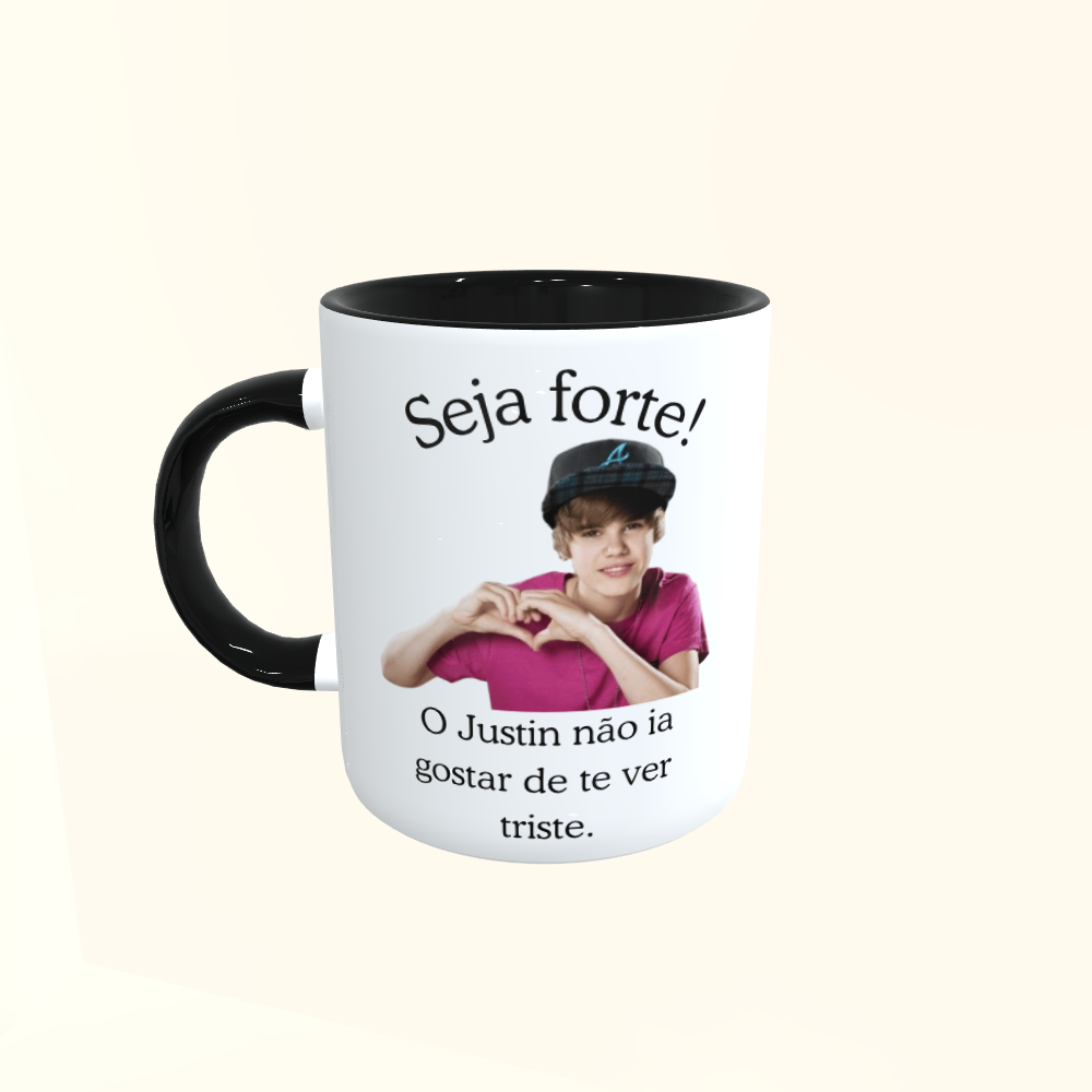 Caneca de Cerâmica Artistas - Justin Bieber