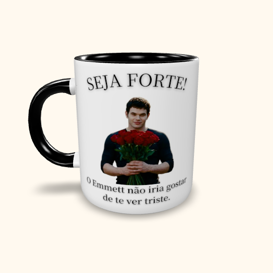 Caneca de Cerâmica Seja Forte Crepúsculo - Emmett