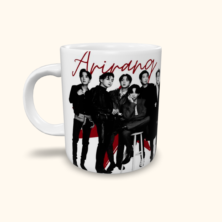 Caneca de Cerâmica Artistas - BTS - Arirang