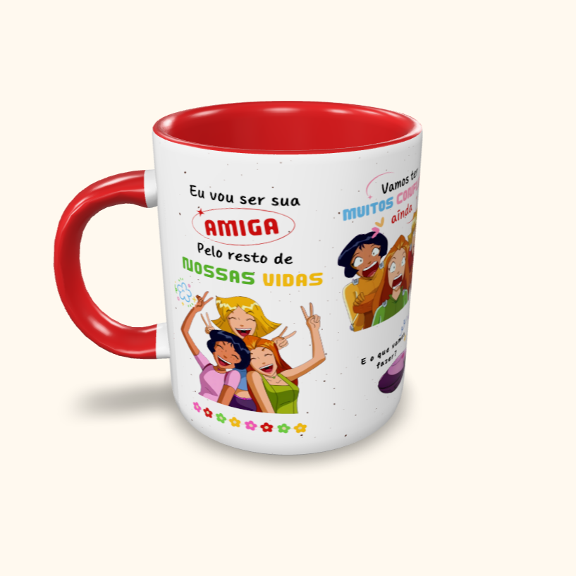 Caneca de Cerâmica Amiga pelo resto de nossas vidas - 3 espiãs demais