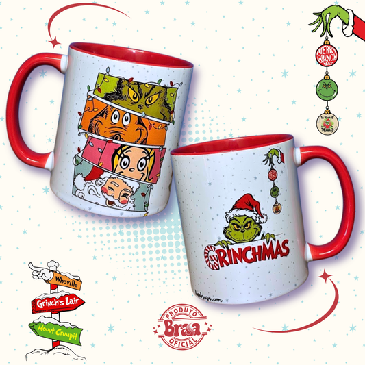 Caneca de Cerâmica Grinchmas
