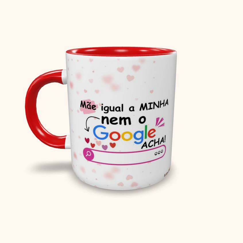 Caneca de Cerâmica Dia das Mães - Google