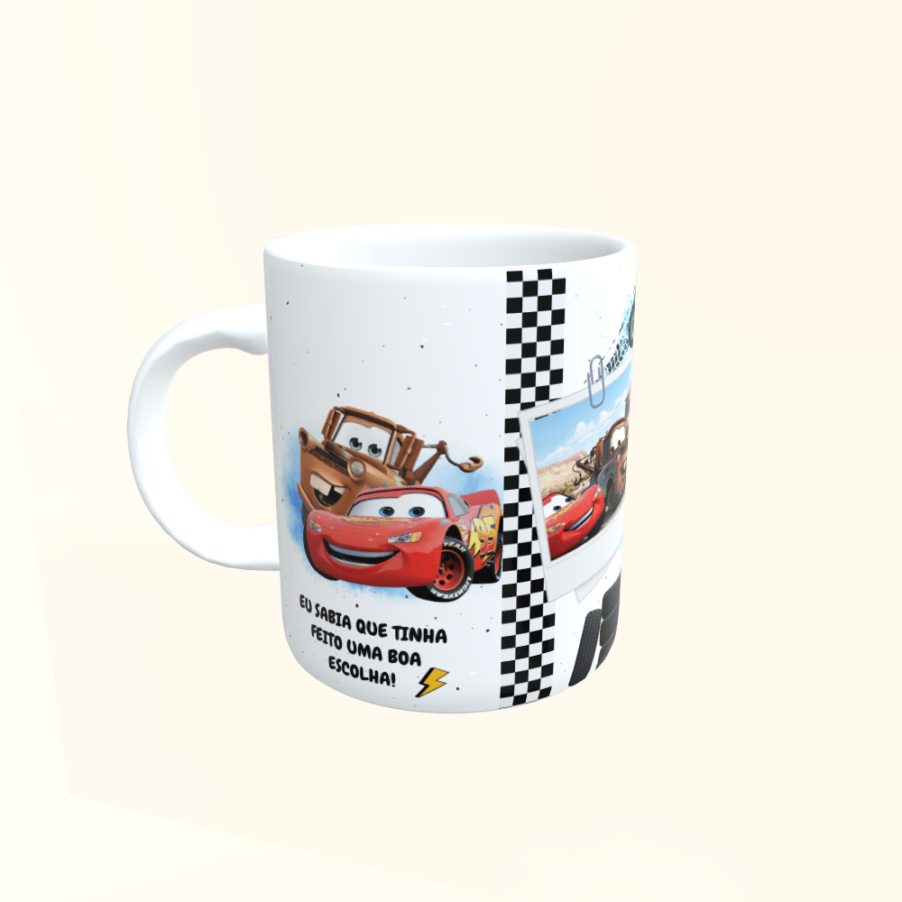 Caneca de Cerâmica McQueen & Mate - Mió Amigo