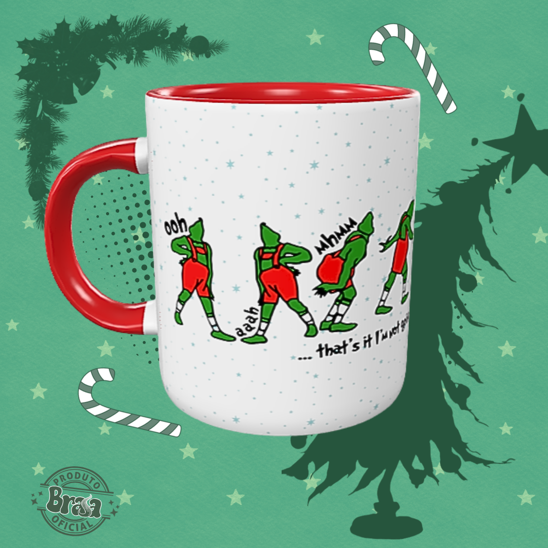 Caneca de Cerâmica Grinch - Ooh aah