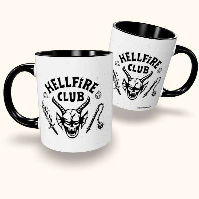 Caneca de Cerâmica Stranger Things - Hellfire Club
