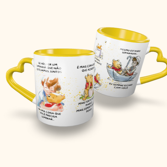 Caneca de Cerâmica Ursinho Pooh - Se houver um amanhã