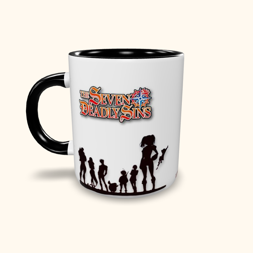 Caneca de Cerâmica Animes - Sete Pecados - Nanatsu no Taizai