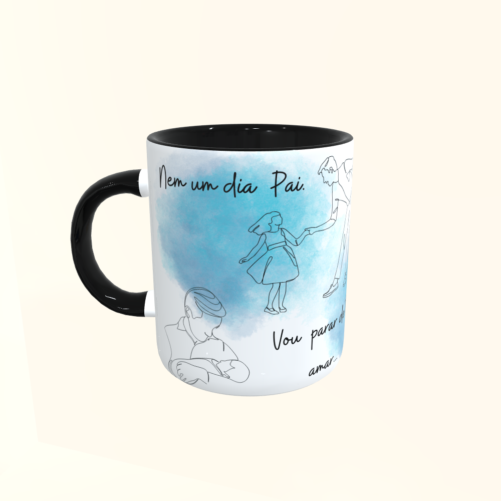 Caneca de Cerâmica Dia dos Pais - Nem um dia Pai