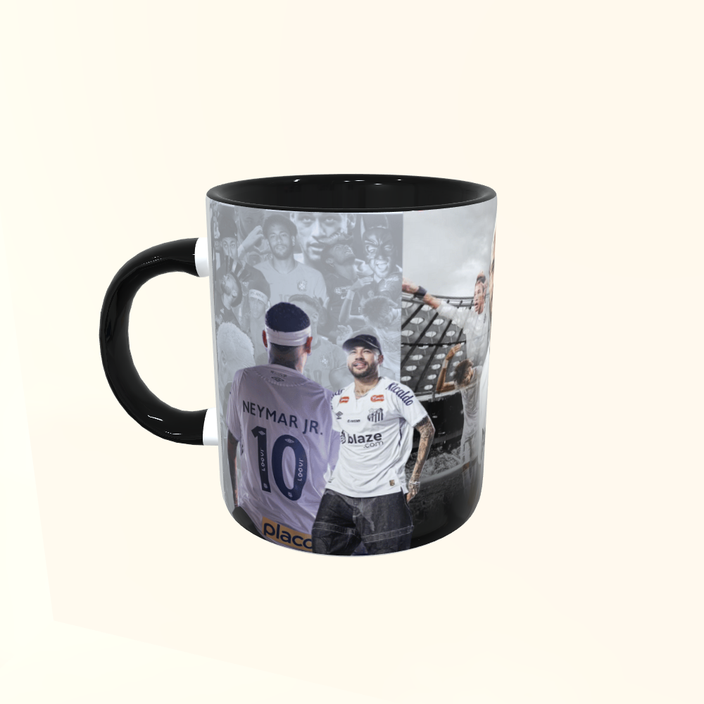 Caneca de Cerâmica Futebol - Neymar - Santos
