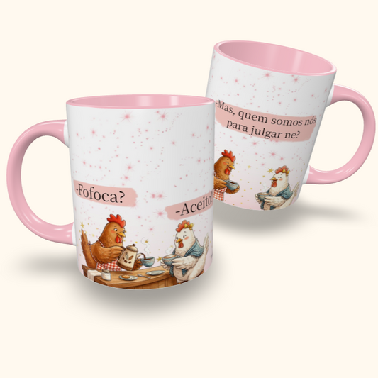 Caneca de Cerâmica Fofoca Aceito