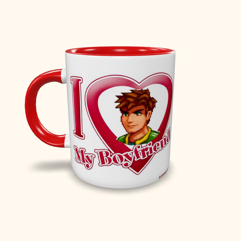 Caneca de Cerâmica I Love My Boyfriend - Stardew Valley - Alex