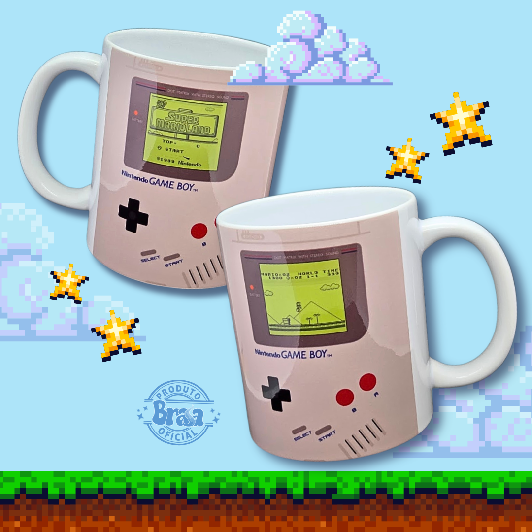 Caneca de Cerâmica Gameboy - Super Marioland
