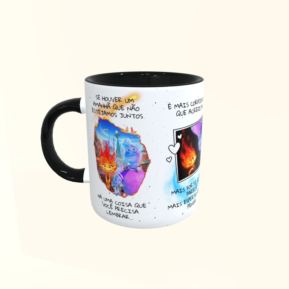 Caneca de Cerâmica Dia dos Namorados - Elementos