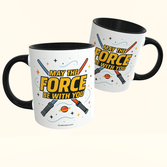 Caneca de Cerâmica Star Wars - May the force be with you