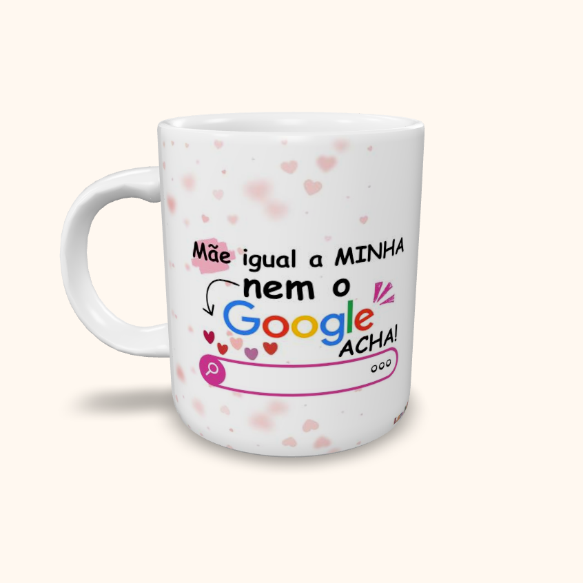 Caneca de Cerâmica Dia das Mães - Google