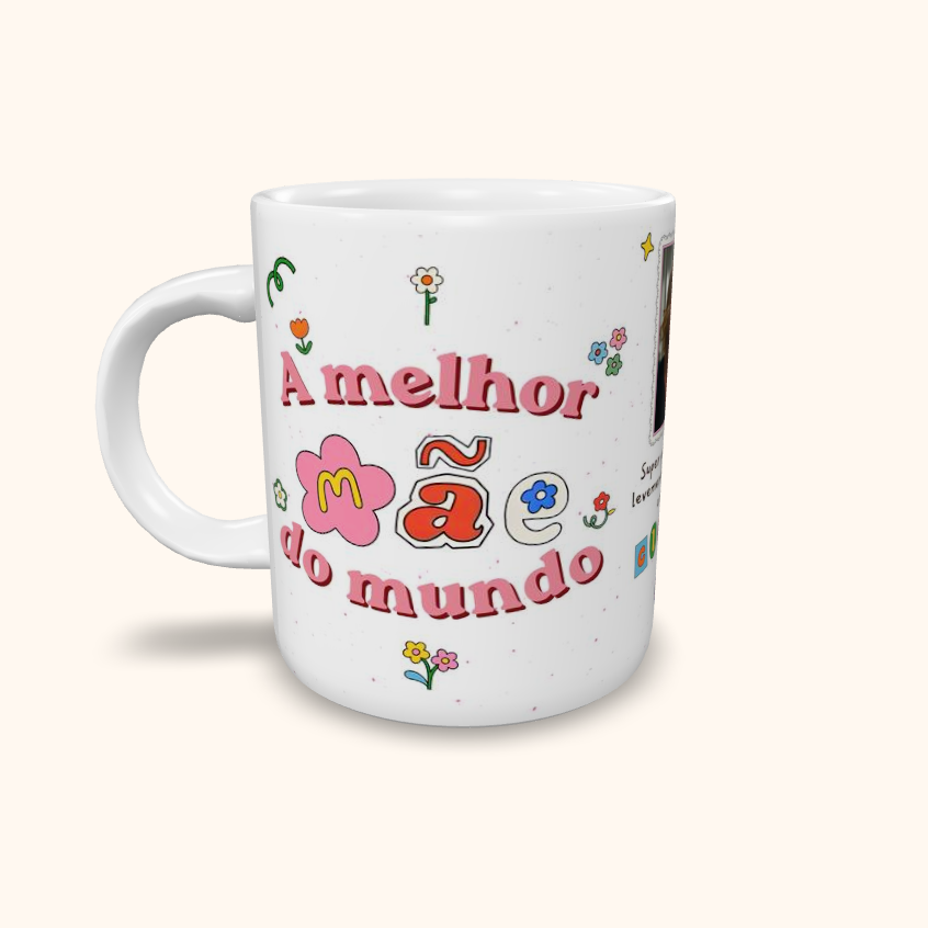 Caneca de Cerâmica A melhor MÃE do mundo