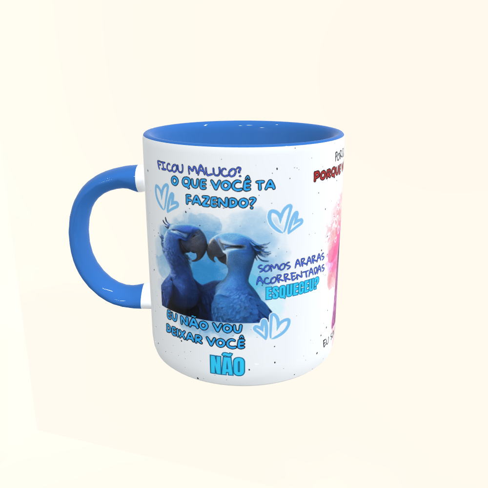 Caneca de Cerâmica Dia dos Namorados - Amor Animado