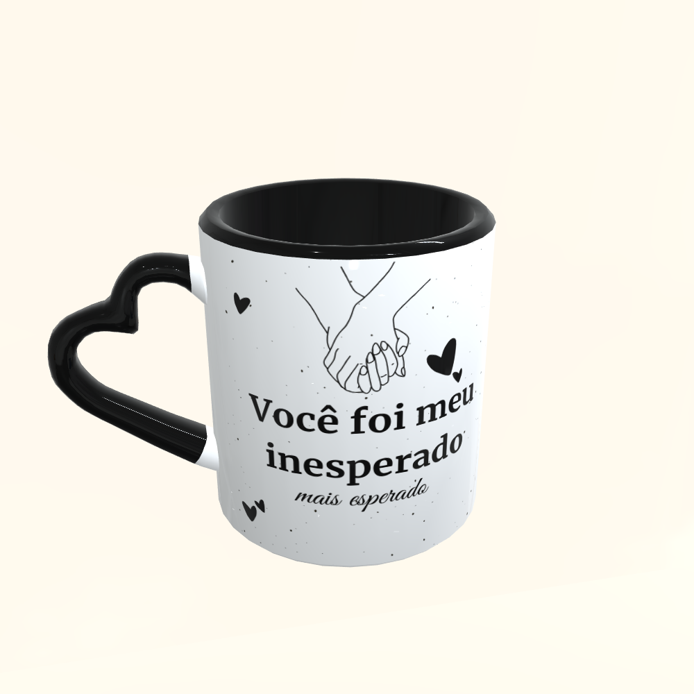 Caneca de Cerâmica Dia dos Namorados - Meu inesperado