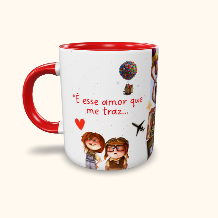 Caneca de Cerâmica Namorados - Carl & Ellie