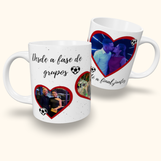 Caneca de Cerâmica Namorados - Até a final