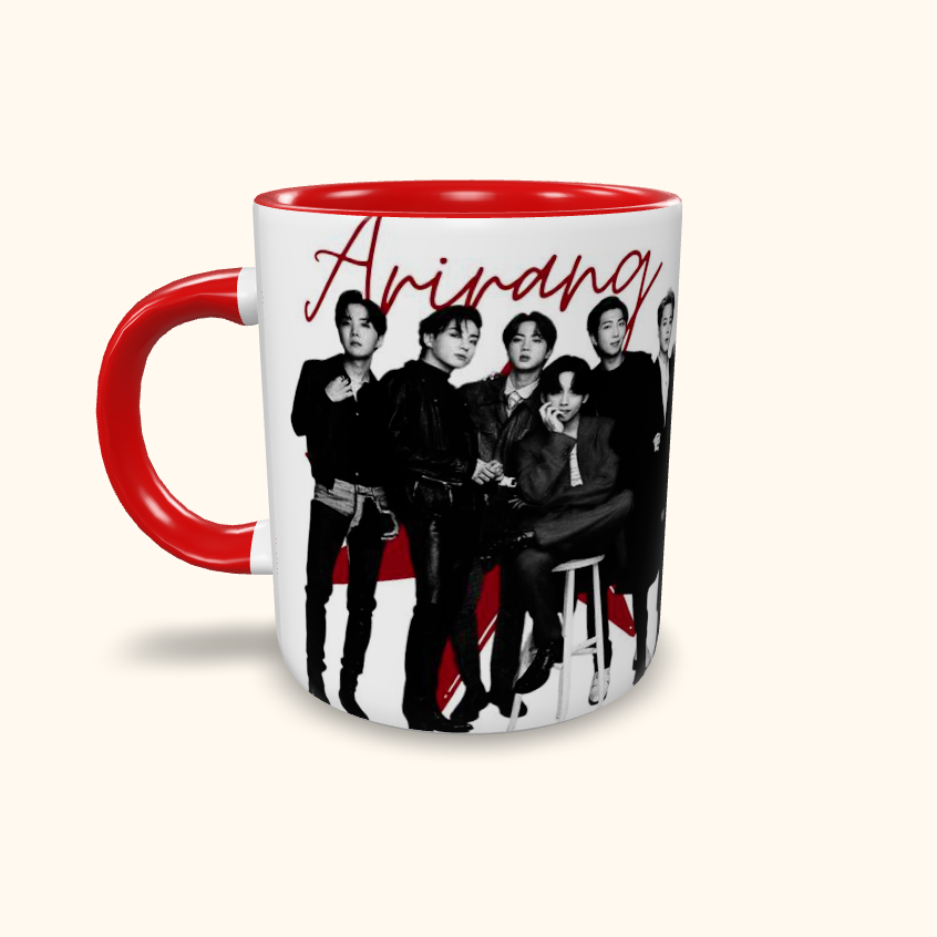 Caneca de Cerâmica Artistas - BTS - Arirang