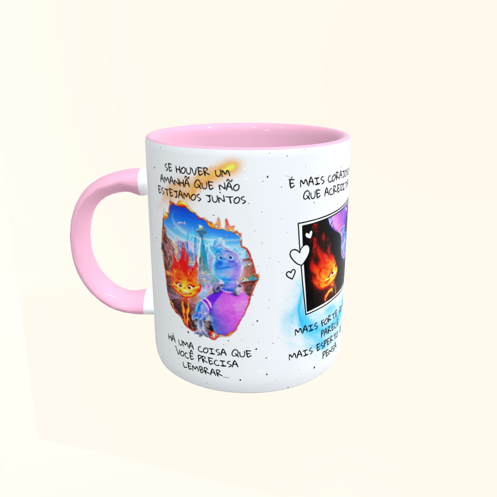 Caneca de Cerâmica Dia dos Namorados - Elementos