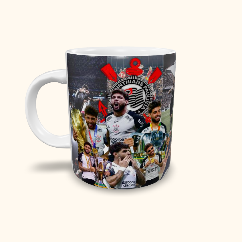 Caneca de Cerâmica Futebol - Corinthians - Yuri Alberto