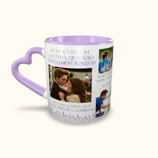 Caneca de Cerâmica Edward e Bella - Se Houver um amanhã