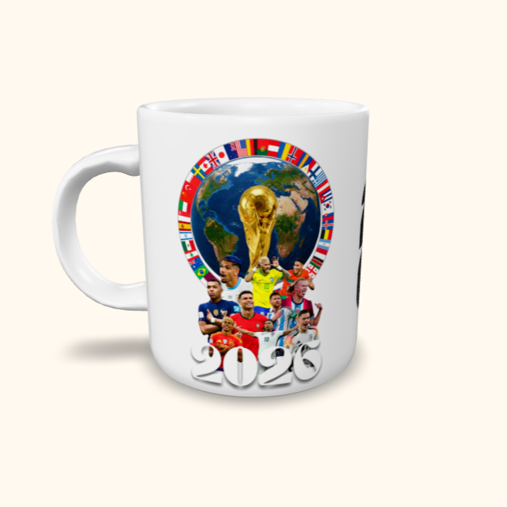 Caneca de Cerâmica Copa do Mundo 2026