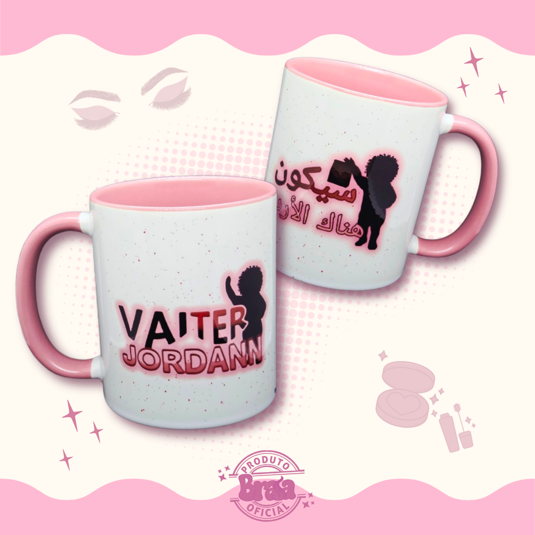 Caneca de Cerâmica Jordann - Vai ter Jordann Árabe