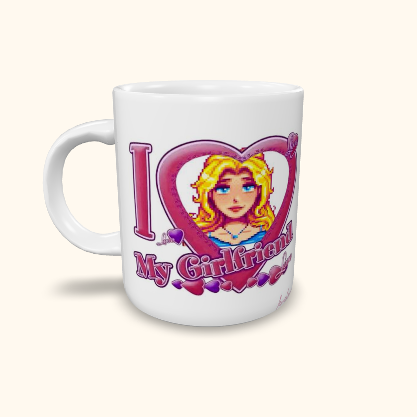 Caneca de Cerâmica I Love My Girlfriend - Stardew Valley - Harley