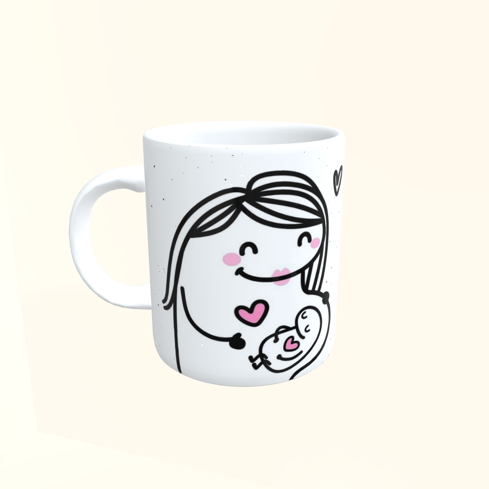 Caneca de Cerâmica Promovida a mamãe do ano