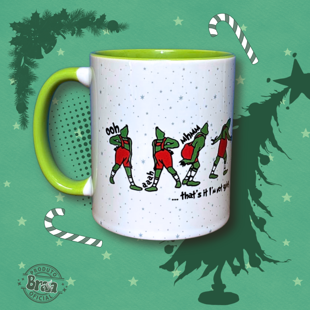 Caneca de Cerâmica Grinch - Ooh aah