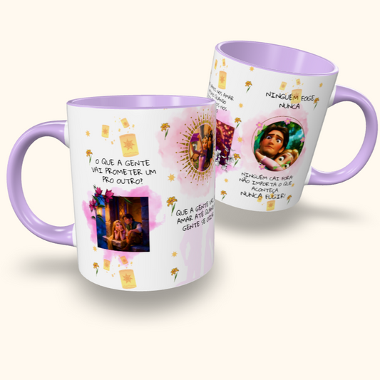 Caneca de Cerâmica Enrolados - O que a gente vai prometer