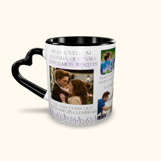 Caneca de Cerâmica Edward e Bella - Se Houver um amanhã