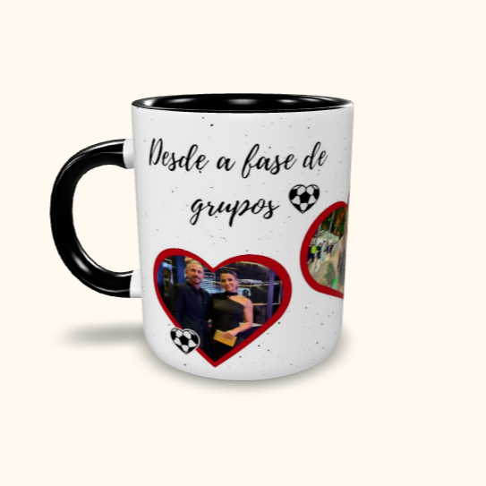 Caneca de Cerâmica Namorados - Até a final