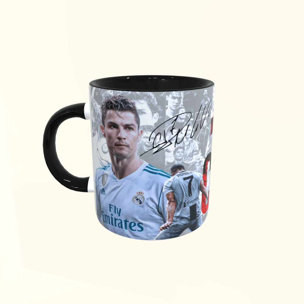 Caneca de Cerâmica Futebol - Cristiano Ronaldo - CR7