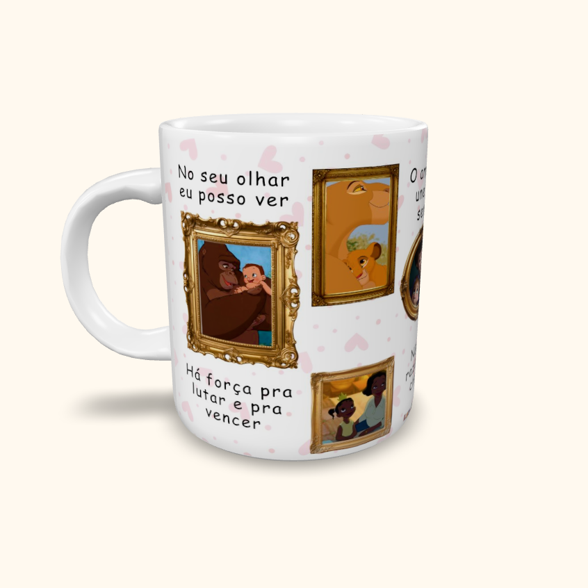 Caneca de Cerâmica Dia das Mães - Há força pra lutar