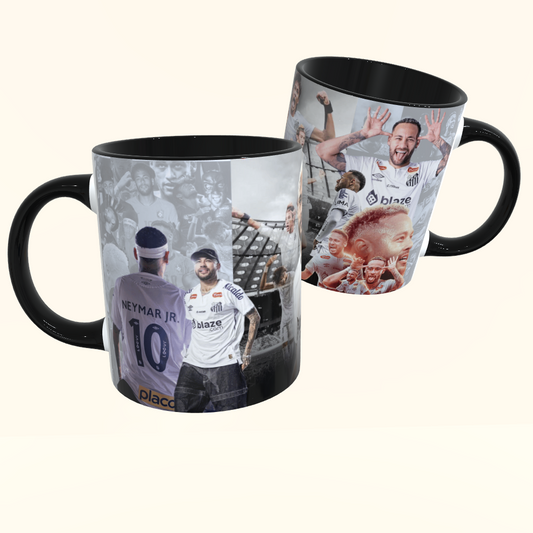Caneca de Cerâmica Futebol - Neymar - Santos
