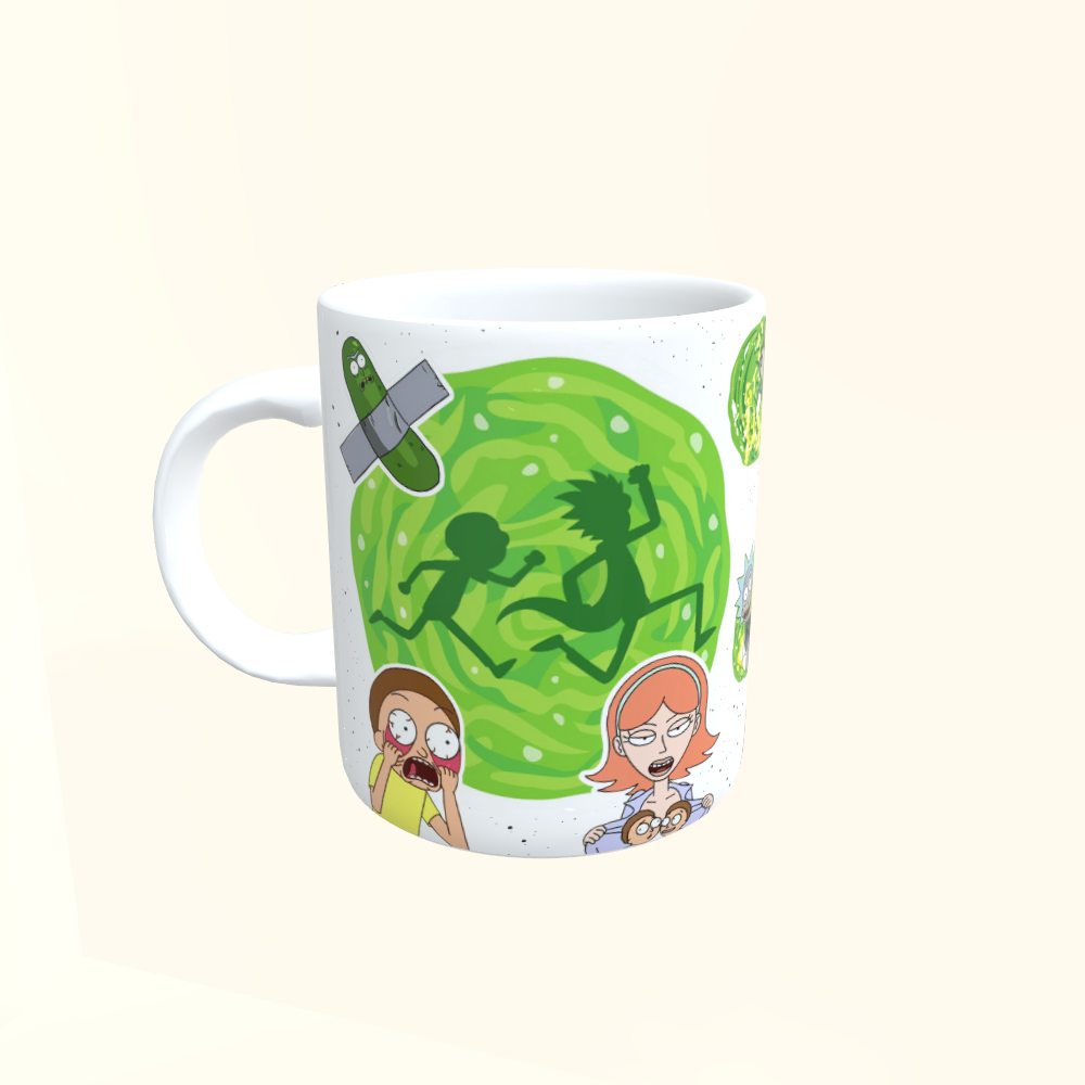 Caneca de Cerâmica Ricky & Morty